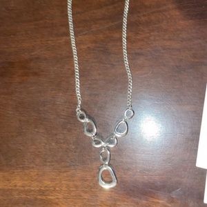 Paparazzi Brand Silver Necklace and Earring Set